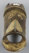 Tribal Masks; West African carved wood Zoomorphic mask, possibly by the Dan tribe, Liberia,