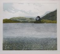 'Pine Lake', limited edition colour etching no.