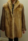 Mink fur and leather coat with quilted lining Condition Report <a href='//www.