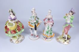 Two pairs of Italian figurines (4) Condition Report <a href='//www.