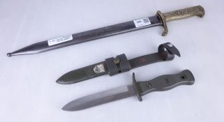 1970's Soligen German sheath and a replica German bayonet (2) Condition Report
