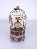 Novelty bird cage clock, H17cm Condition Report <a href='//www.davidduggleby.