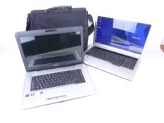 Samsung R730-JB03UK 17.3-inch laptop with charger and a Toshiba Satellite L450d -113 15.