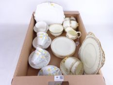 1930's Bell China hand painted tea set for six and Tuscan Plant tea set c1932 Condition