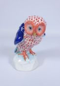 Herend Hungary figure of an owl, H11.5cm Condition Report <a href='//www.