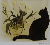 Cat and Flowers, limited edition photographic print no.