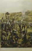 'The Dawn of Majuba 1900 - (Surrender of Cronje)', engraving hand coloured after R.