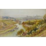 View over Whitby Harbour, watercolour signed John Syer Jnr (1846-1913), 29.