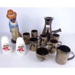 Woburn stoneware coffee set for six,