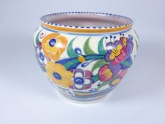 Early Poole pottery planter by Dorothy James or Gladys Hallett, c1935, H14.