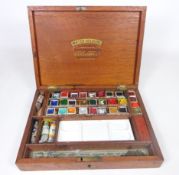 Late 19th Century mahogany artist's box, by Reeves & Sons, 113 Cheapside, London,