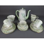 Shelley coffee pot and Gladstone China Art Deco teaware Condition Report Shelley