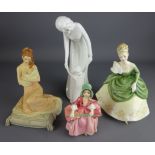 Three Royal Doulton figures 'Soiree',