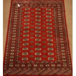 Red ground Tekke Bokhara rug,