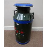 Large hand painted milk churn, H74cm Condition Report <a href='//www.