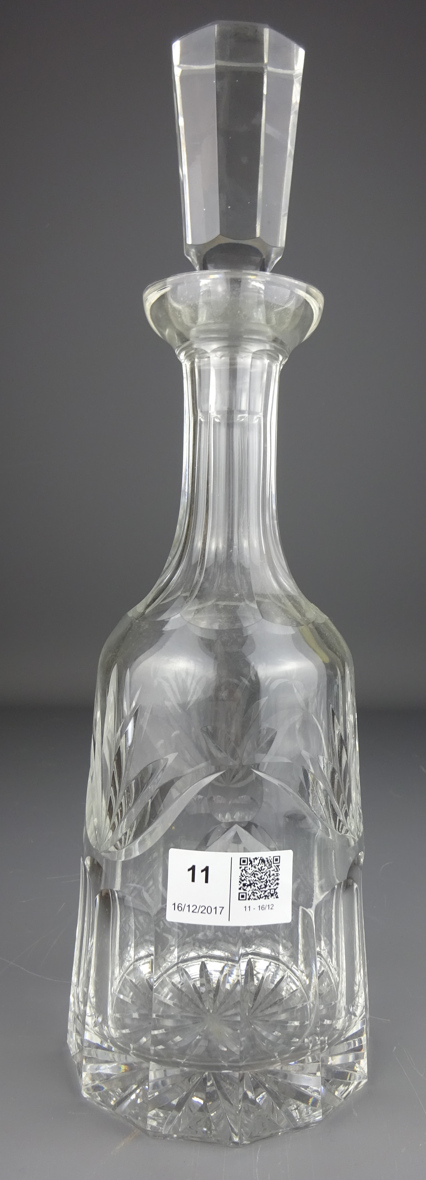 Waterford crystal Ashling pattern decanter,