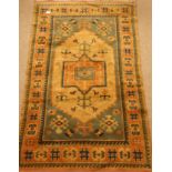 Turkish geometric design Rug, 260cm x 163cm Condition Report <a href='//www.