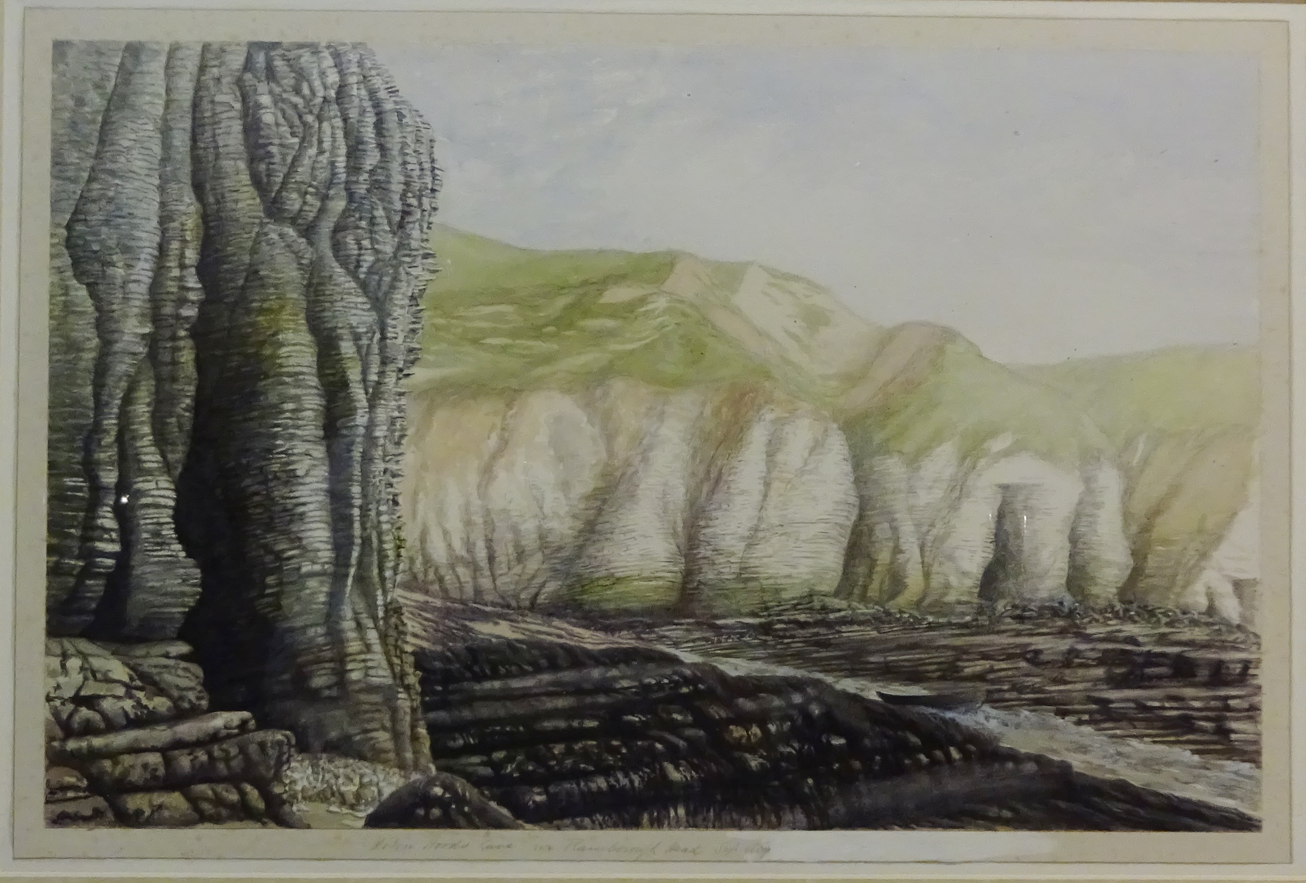 'Robin Hoods Cove in Flamborough Head', 'Near Lyme Regis' and one other Cliff Formation,