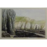 'Robin Hoods Cove in Flamborough Head', 'Near Lyme Regis' and one other Cliff Formation,