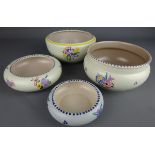 Four Poole pottery bowls (4) Condition Report <a href='//www.davidduggleby.