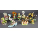 Collection of Beswick Beatrix Potter figures including 'Mr Jackson',