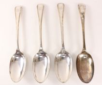 Set of four silver serving spoons by Elkington & Co Ltd Birmingham 1900 approx 11.