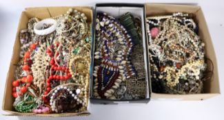 Costume jewellery in three boxes Condition Report <a href='//www.davidduggleby.