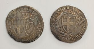 Commonwealth Shilling, 1653, mint mark Sun, Condition Report <a href='//www.