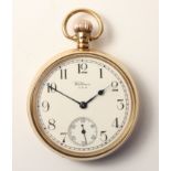 9ct gold pocket watch by Waltham Birmingham 1929 no 26670369,