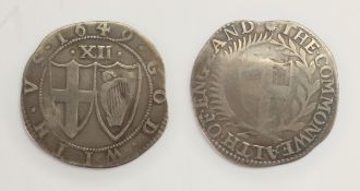 Commonwealth Shilling, 1648, mint mark Sun, Condition Report <a href='//www.