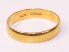 22ct gold wedding band hallmarked approx 5.4gm Condition Report <a href='//www.