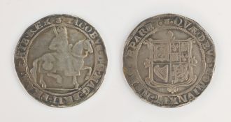 James 1 Half Crown, Condition Report <a href='//www.davidduggleby.