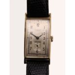 Gentleman's J W Benson London gold tank wristwatch no 88172,