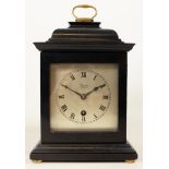 Early 20th century George II style ebonised bracket clock,