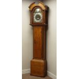 18th century oak longcase clock,