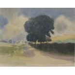 Mark Senior (Staithes Group 1862-1927): Country Lane, watercolour over pencil signed 22cm x 28.