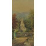 Frederick William Booty (British 1840-1924): Hackness Church near Scarborough,