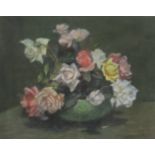 James William Booth (Staithes Group 1867-1953): Still Life of Roses,