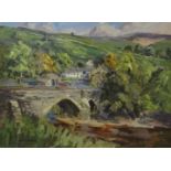 Angus Rands (British 1922-1985): The River Wharfe at Kettlewell,