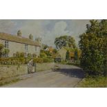 John Cecil Lund (British 1932-): 'School Lane Walton Nr.