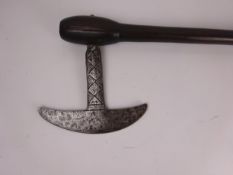 19th century South African battle axe of the 'Shona' tribe,