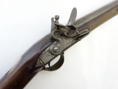 Early 19th century officer's flintlock carbine by Clarke, 49cm (19.