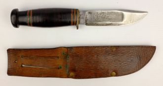 English Bowie type knife, 11.