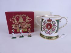 Spode Green Howards Tercentenary loving mug No.