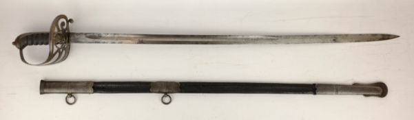 Light Infantry sword, by Samuel Brothers Ludgate Hill London, pierced guard with shagreen grip,
