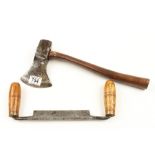 A small axe by BRADES anf a drawknife by SORBY G