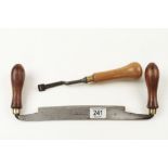 A drawknife by IBBOTSON and an unusual chisel G+