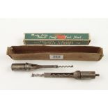 Three hollow mortice chisels 1/4" 3/8" & 1/2" G++