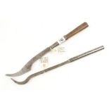 A lock mortice chisel by SORBY and another with steel handle G+