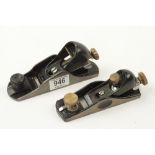 Two recent adjustable bock planes by STANLEY & FAITHFULL G++